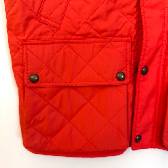 POLO RALPH LAUREN MEN’S QUILTED VEST IN ORANCH DIAMOND SIZE-M - Picture 6 of 9